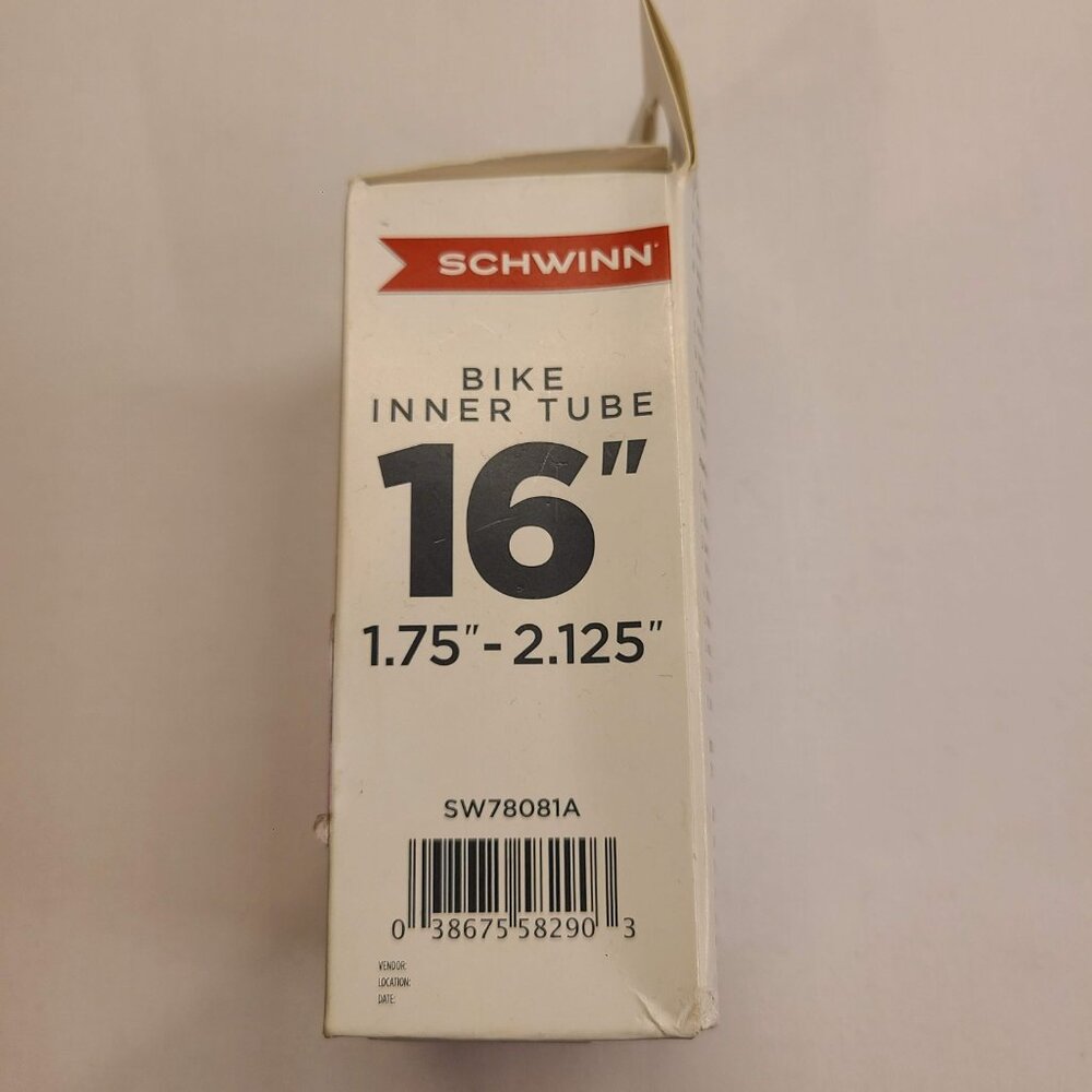 Schwinn 16" Bike Inner Tube 1.75" - 2.125" Schrader Valve